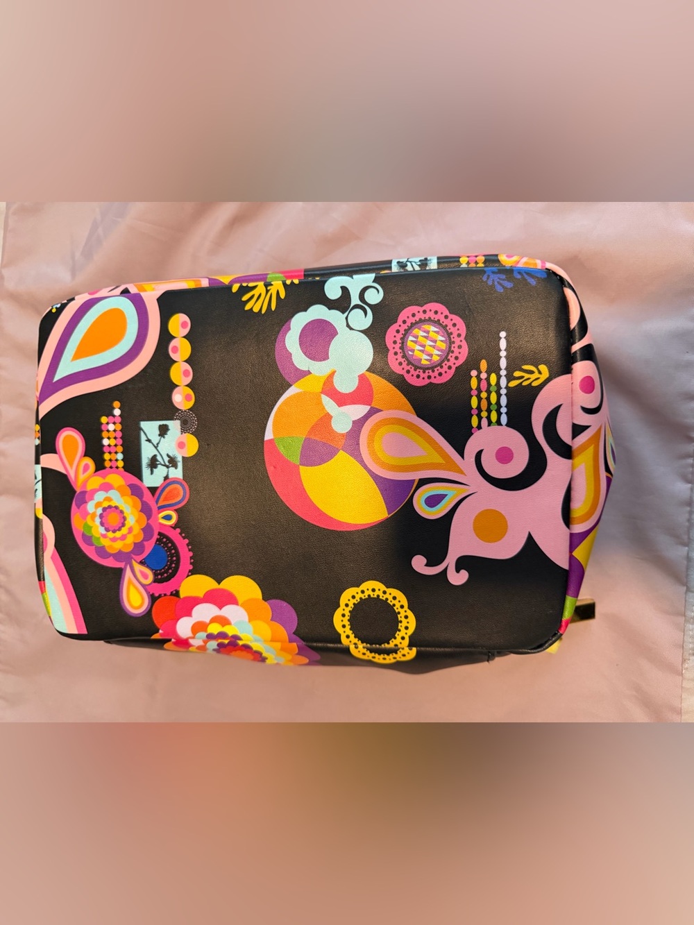 amika Black Travel Hair Dryer with Colorful Floral Pattern and Case - GUC - Picture 7 of 7